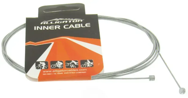 Alligator 1.2x2300mm Double-Ended Galvanized Der. Wire in Silver