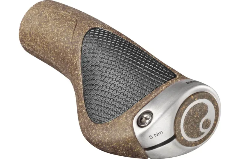 Ergon GP1 BioKork Grips - Lock-On Twistshift Small Black/ Tan Black/Cork