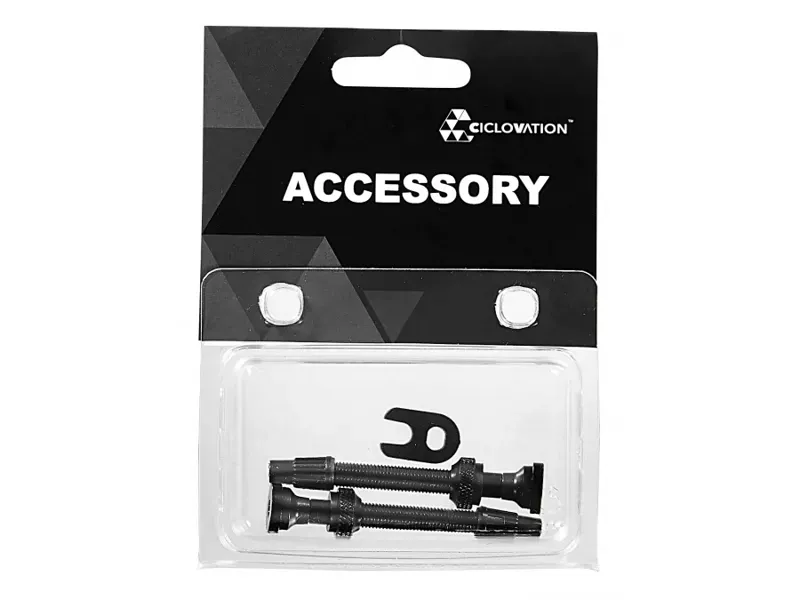 Ciclovation Advanced 40mm Tubeless Valve Stems in Black-2