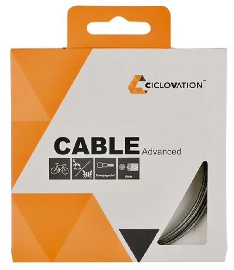 Ciclovation 1.5x1700mm SS-Slick Road Campy Brake Cable in Silver