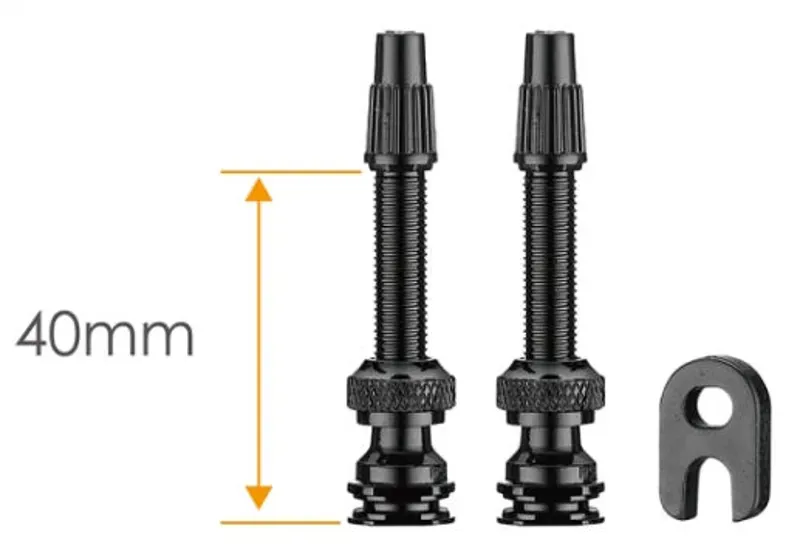 Ciclovation Advanced 40mm Tubeless Valve Stems in Black