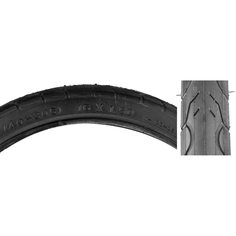 Sunlite KWEST 60lb K193 16x1.5-inch Hybrid/Touring Tire in Black