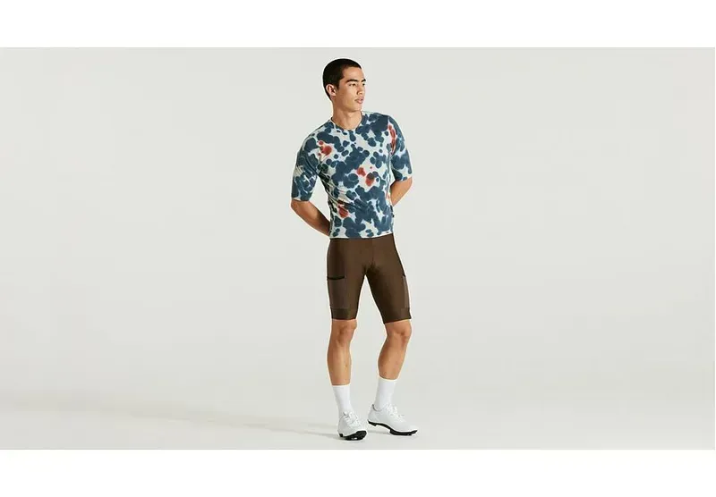 Specialized Men's Adv Garment Washed Short Sleeve Jersey In White Mountains