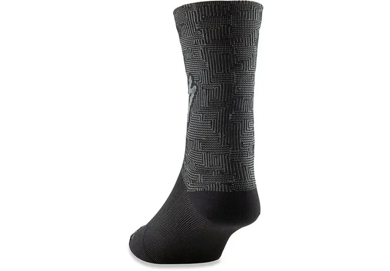 Specialized Soft Air Road Tall Socks in Black/Charcoal Terrain-1