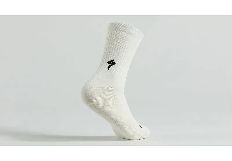 Specialized Cotton Tall Socks in White Mountains