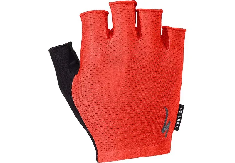 Specialized Body Geometry Grail Short Finger Gloves in Red