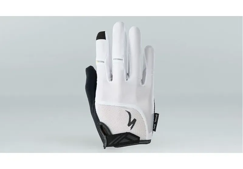 Specialized Body Geometry Dual-Gel Women's Long Finger Gloves in White