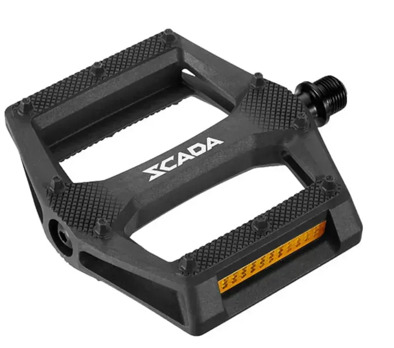 Cyclists' Choice Scada Thermoplastic Platform Pedals w/ Polymer Bushings in Black