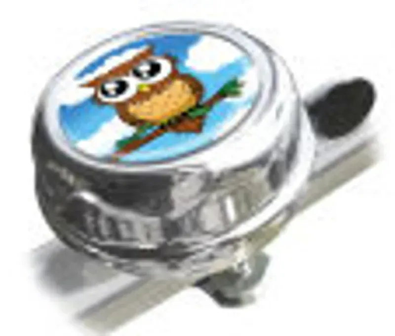 Clean Motion Owl Bell in Silver