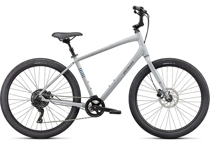 Specialized Roll 3.0 Hybrid Bike in Dove Gray/Pro Blue/Black Reflective