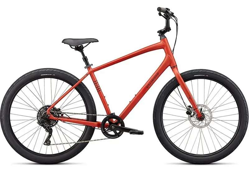 Specialized Roll 3.0 Hybrid Bike in Redwood/Smoke/Black Reflective