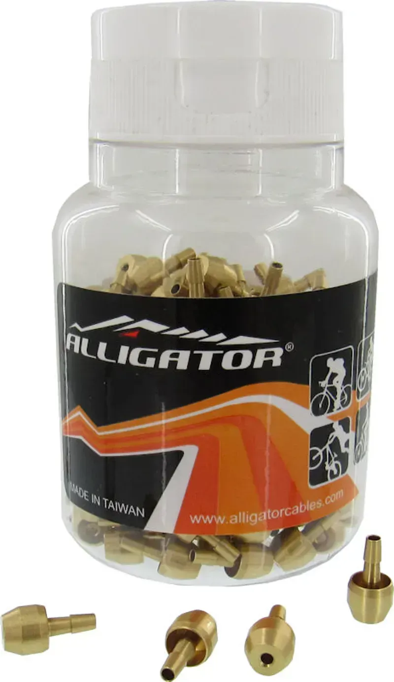 Alligator Hayes Insert Needle Jar in Brass