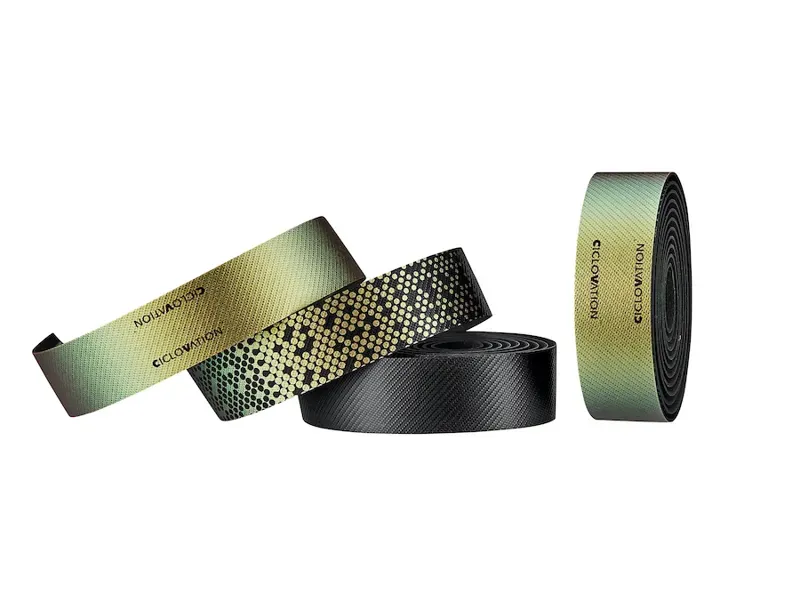 Ciclovation Seitex Leather Touch Bar Tape in Chameleon Amber Green
