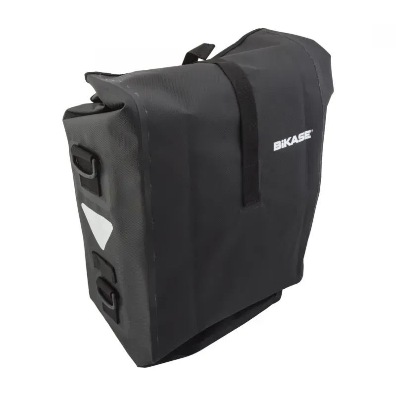 Bikase Reggie 2 13x6x11-inch Drybag Pannier Bag in Black