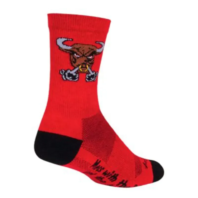 SockGuy Crew Bullish Socks in Red