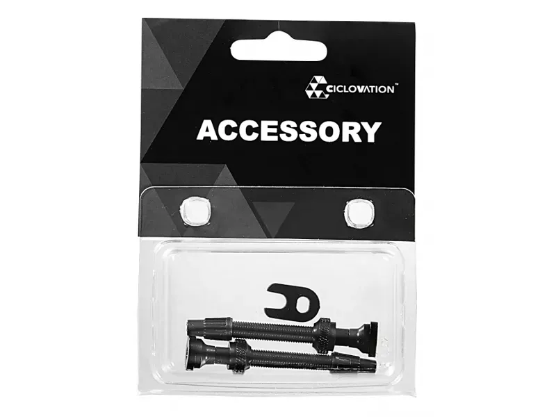 Ciclovation Advanced Tubeless Valve Stem 50mm Pair in Black