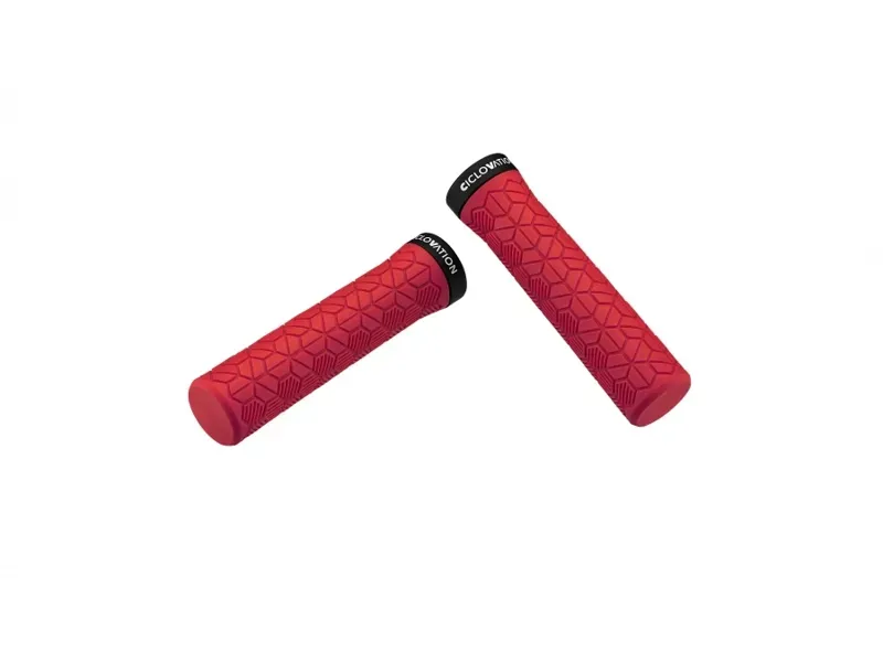 Ciclovation Trail Honeycomb MTB Lock On Grip in Spicy Red