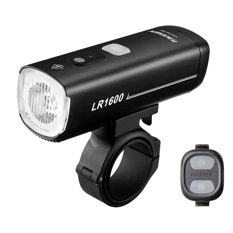 Ravemen LR1600 Curved Lens Front Light in Black