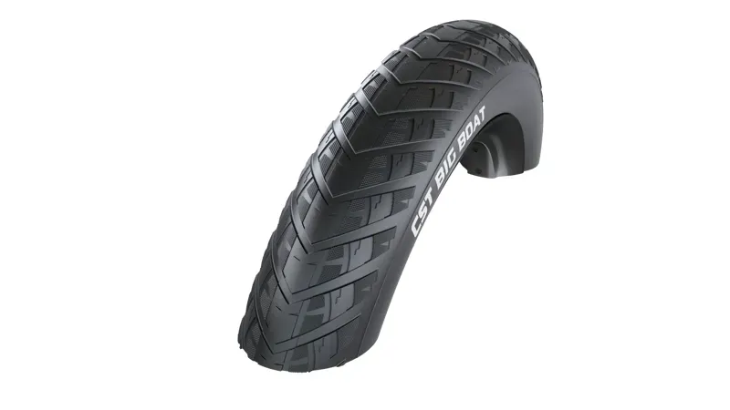 CST Big Boat 20x3-inch Clincher Wire Aramid Ebike Tire in Black