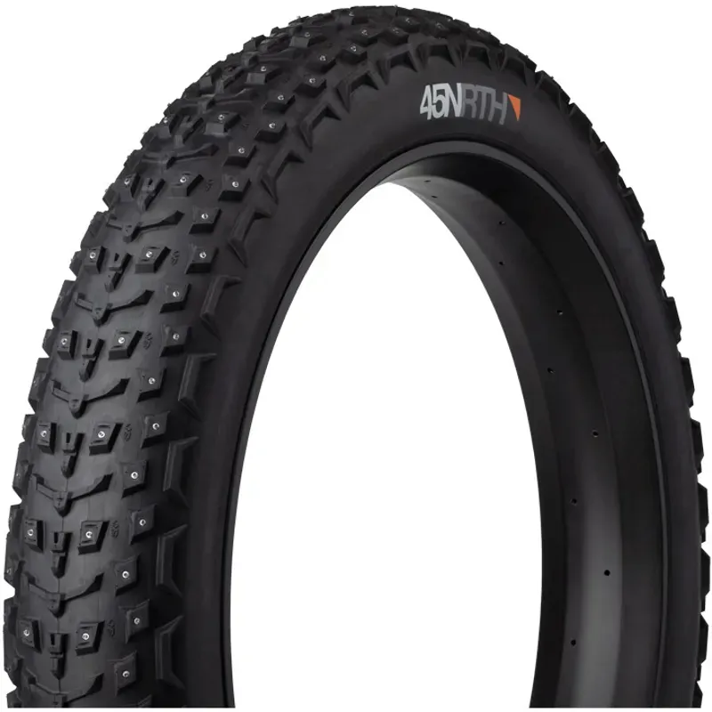 45NRTH Dillinger 5 26in Tubeless Folding 120tpi Studded Tire in Black