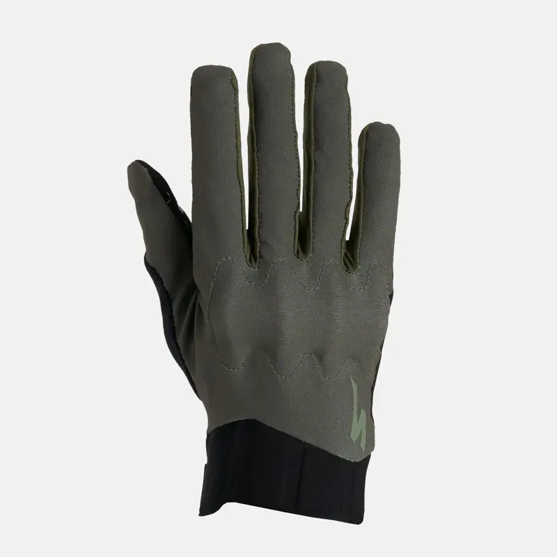 Specialized Trail D3O Long Finger Gloves in Oak Green