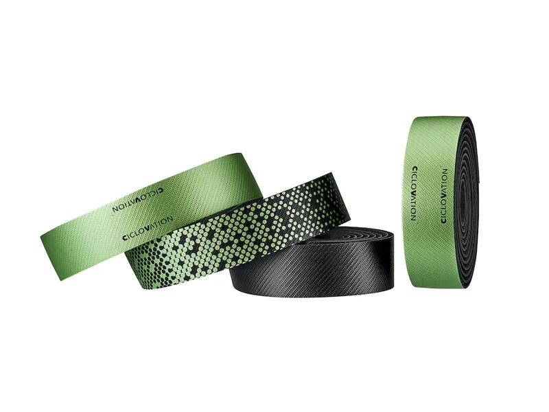 Ciclovation Seitex Leather Touch Handlebar Tape in Metallic Envy Green