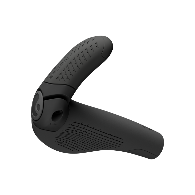 Ergon Bike GP3-S Evo ATB/Hyb. Grips w/ Medium Barends in Black-2