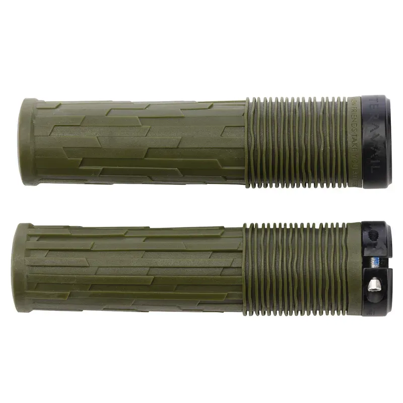 Teravail Lytho 35mm Lock-On Grips in Olive