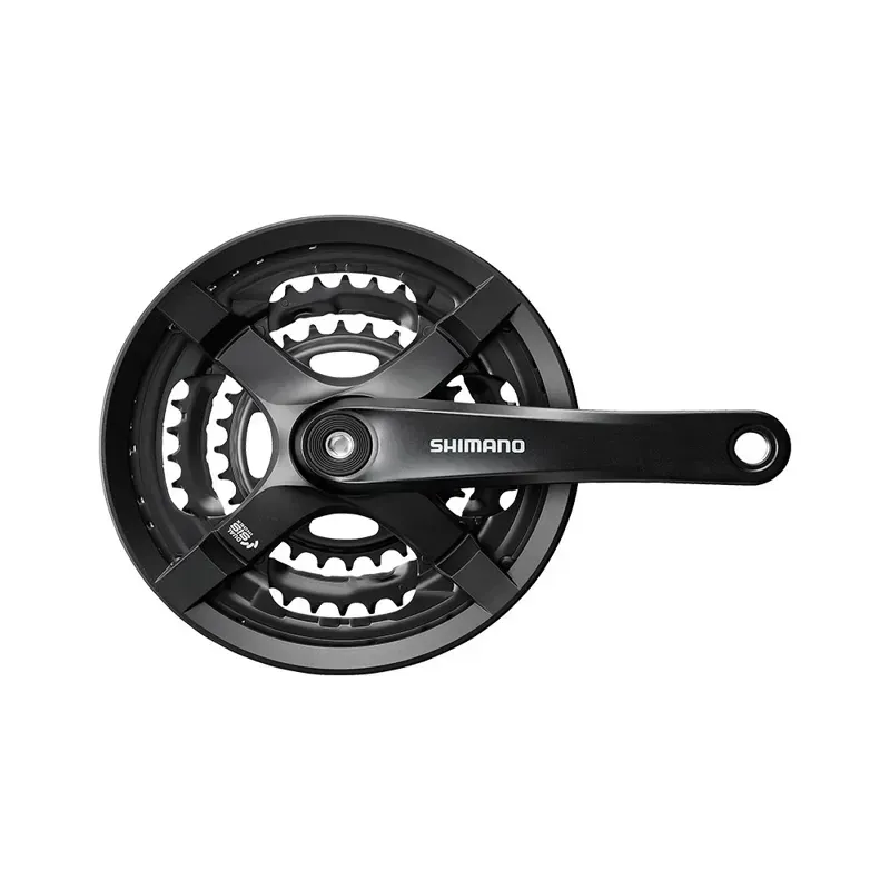Shimano FC-TY501 Tourney 175mm ST MTB Crankset w/ Chainguard in Black