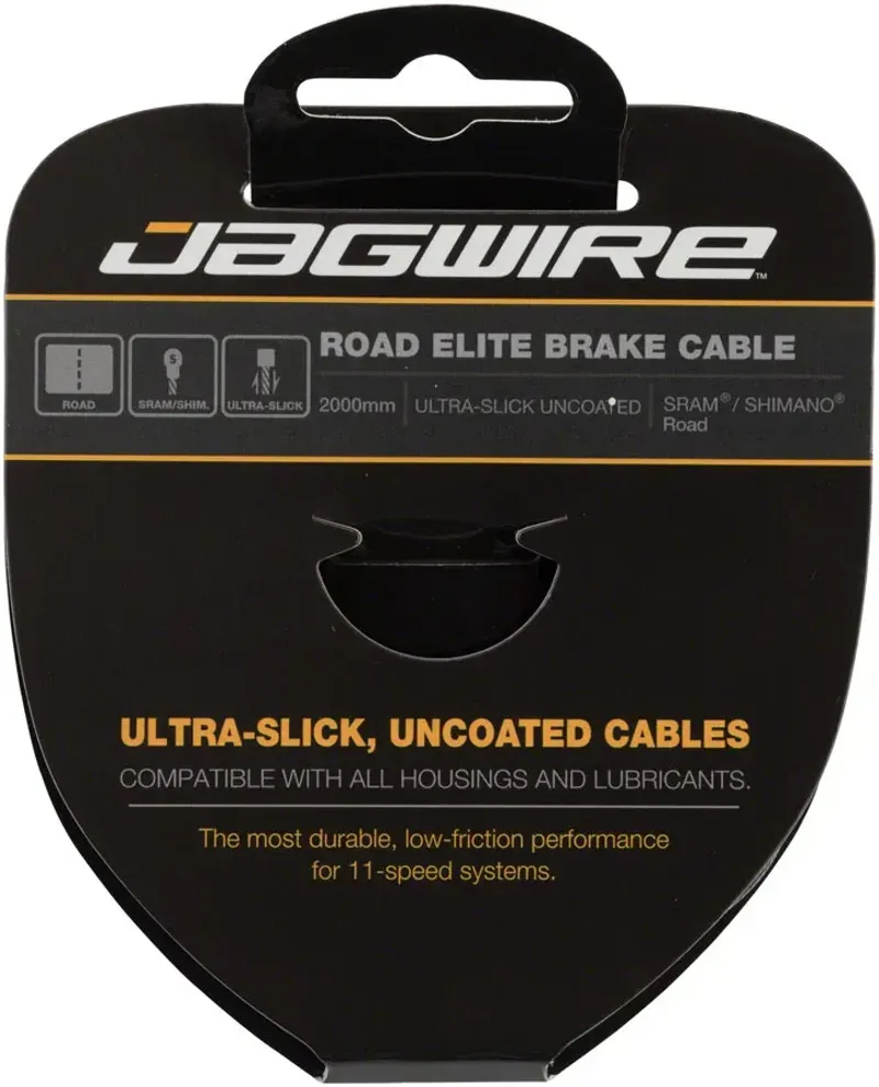 Jagwire Elite Ultra-Slick Brake Cable 1.5x2000mm in Silver-1