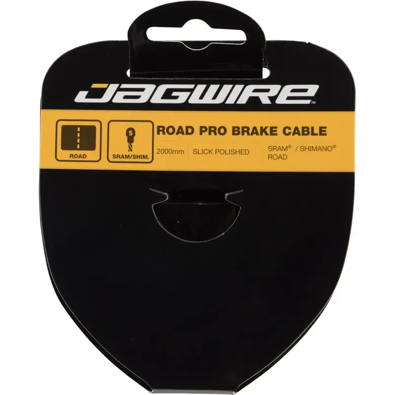 Jagwire Pro Road Brake Cable 1.5x2000mm Pro Polished Slick in Silver