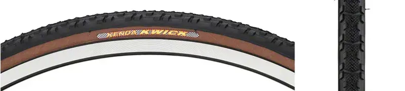 Kenda Kwick Tire 700x30c 60-tpi Clincher Wire Tire in Black/Mocha