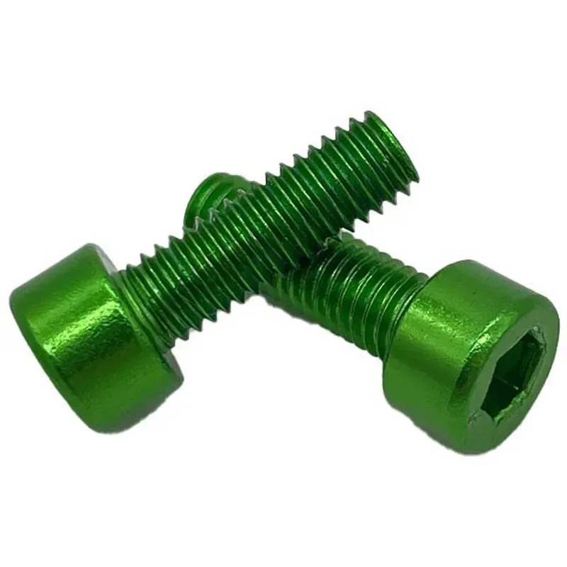 Miles Wide Anodized Cage Bolts in Green