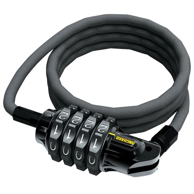 OnGuard Terrier 1219 x 6mm Combo Cable Lock in Black/Yellow
