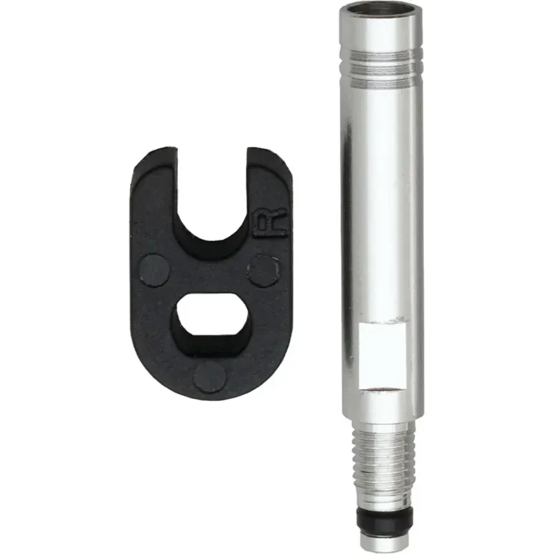 Problem Solvers 50mm Removable Core Presta Valve Extender in Silver