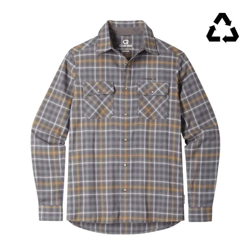 Club Ride Daniel Flannel Men's Shirt - Olive and Teal
