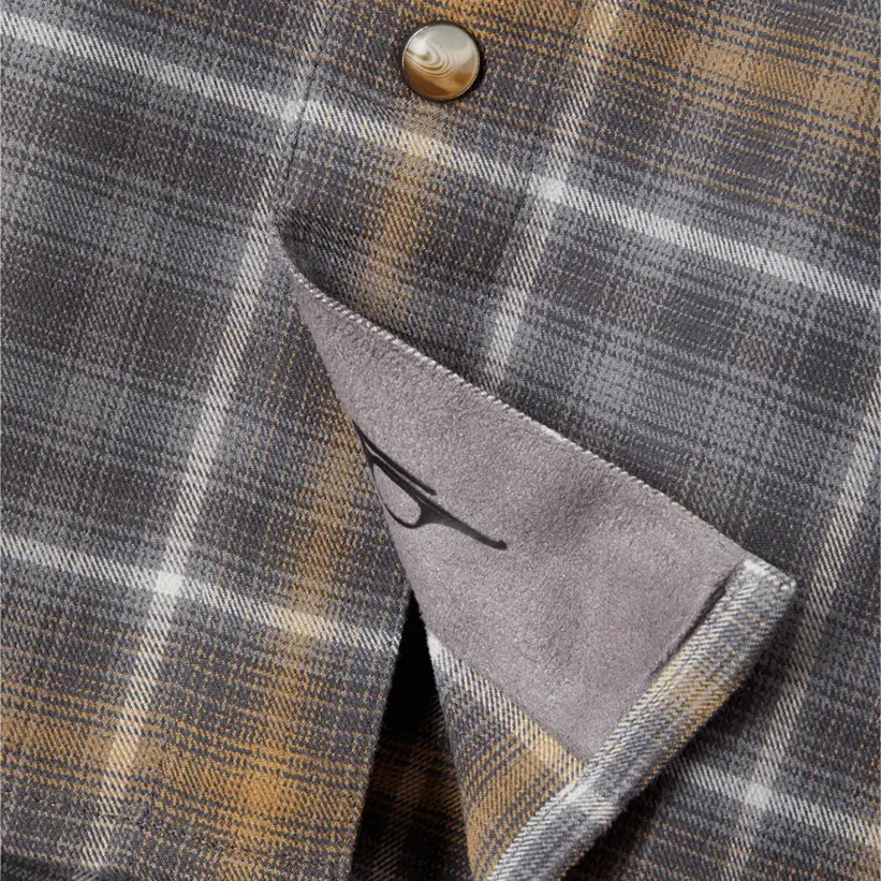 Club Ride Daniel Flannel Men's Shirt - Olive and Teal-2