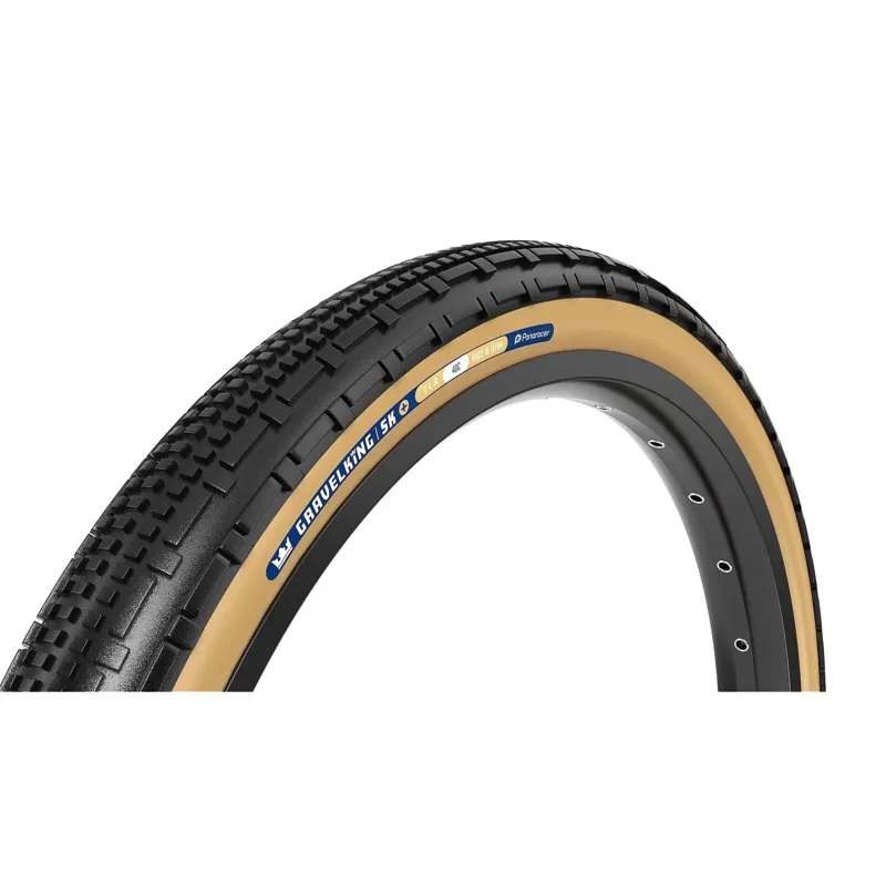 Panaracer GravelKing SK+ Tubeless Beadlock Gravel Tyre 700x40C - Black/Brown