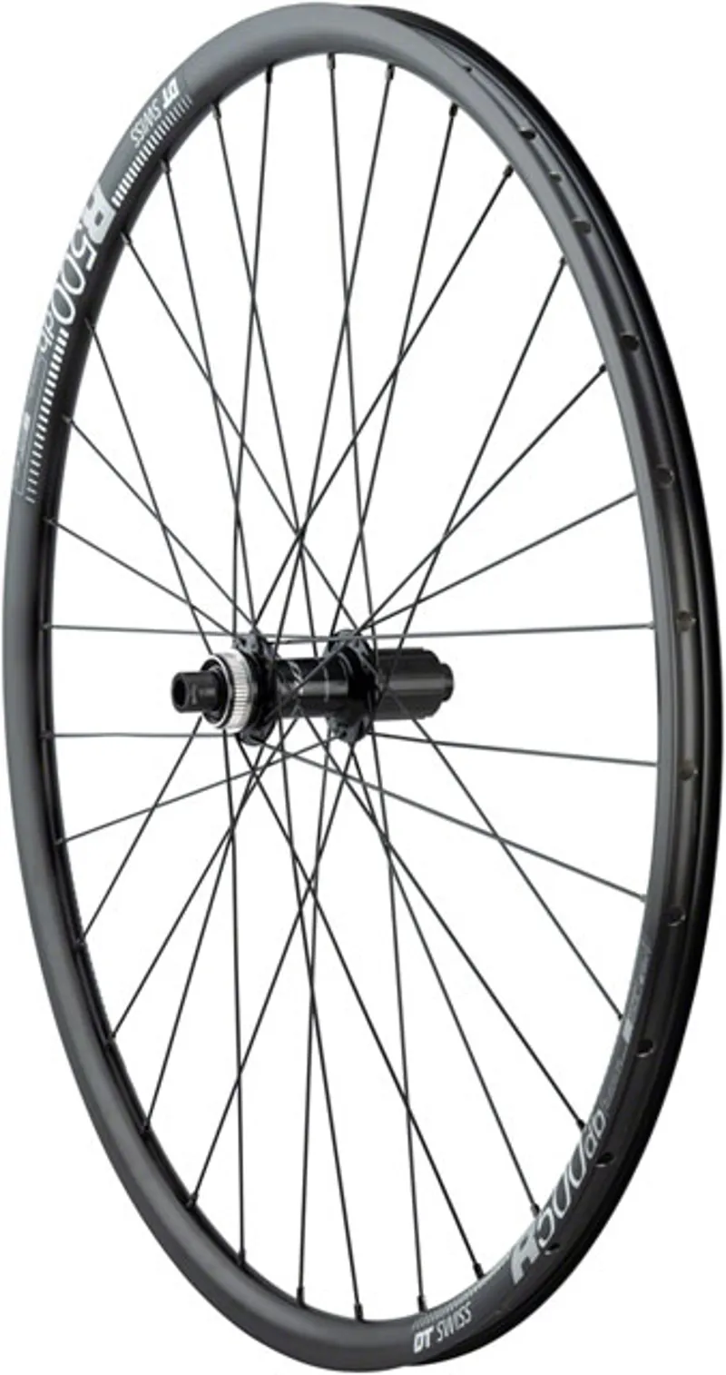 Quality Wheels 105/DT R500 Disc Rear Wheel 700c 12x142mm Centerlock HG 11 MTN 32H - Black