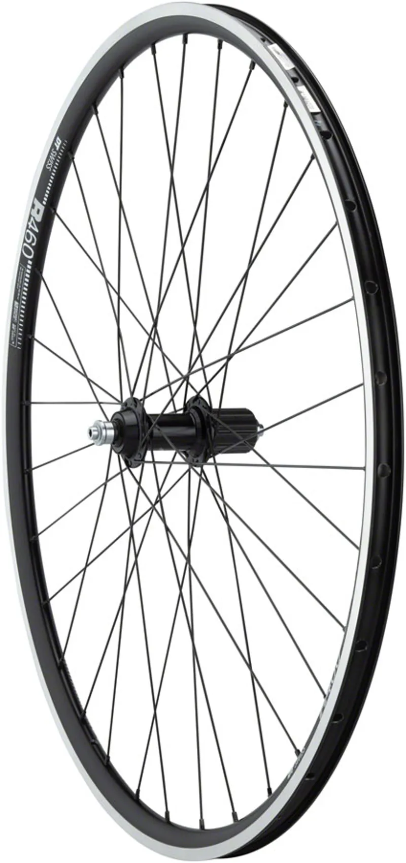 Quality Wheels 105/R460 Road Rear Wheel Rim Brake Clincher 700c QR x 130mm 32H - Black