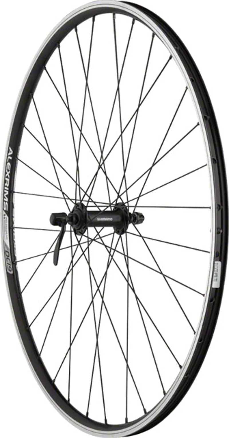 Quality Wheels Value Double Wall Series 700 QR X 100mm Rim Brake Clincher 32H Front Wheel 700c - Black