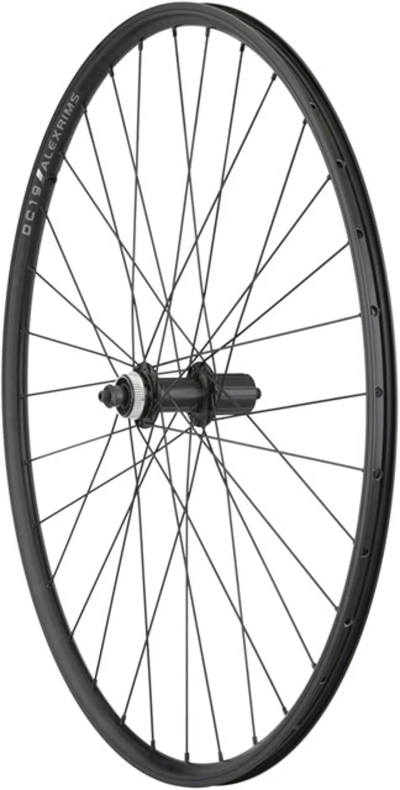 Quality Wheels Value Double Wall Series Rim and Disc Rear Wheel 700c 32H - Black