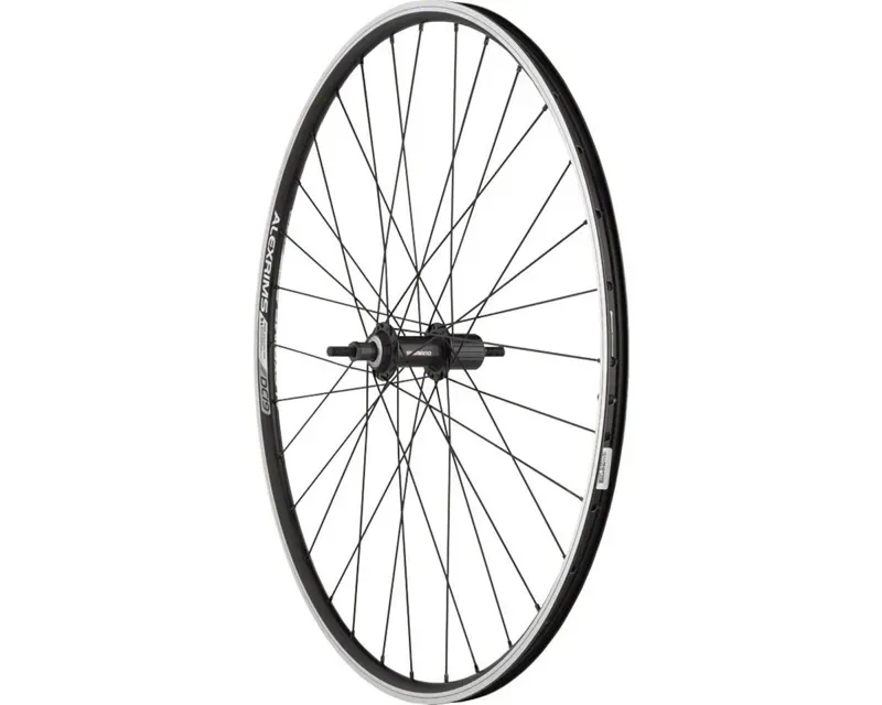 Quality Wheels Value Double Wall Series Rim Brake HG 10 Clincher Rear Wheel 700c QR X 135mm 32H - Silver