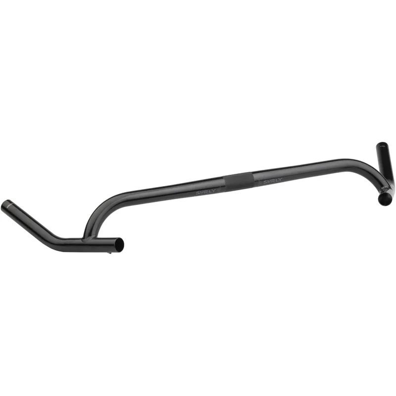 Surly Corner Bar Chromoly Handlebar 25.4mm Clamp 50cm Width - Black