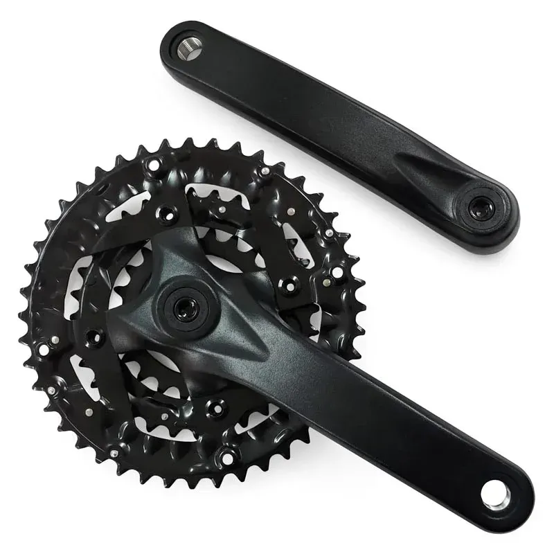 Prowheel TS-CU05 3x9-speed ST Crankset 170mm w/ Chainguard in Black-1