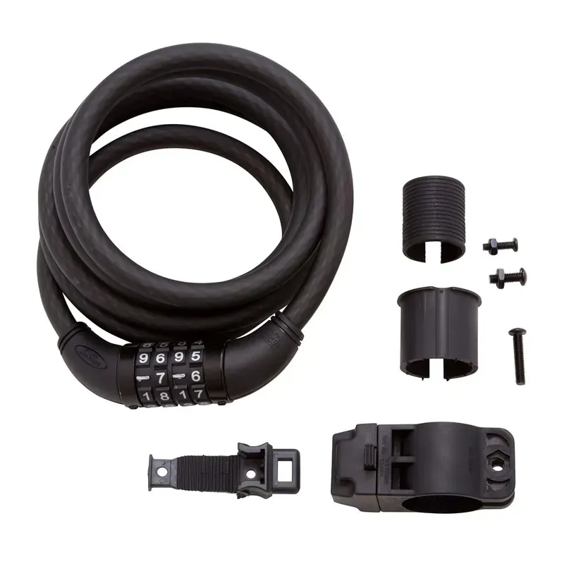 Planet Bike 2020 Quickstop 12mmx6in Resettable Cable Lock in Black-2