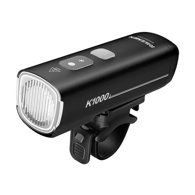 Ravemen K1000 1000-lumen USB Rech. Light w/ Daytime Run Mode in Black