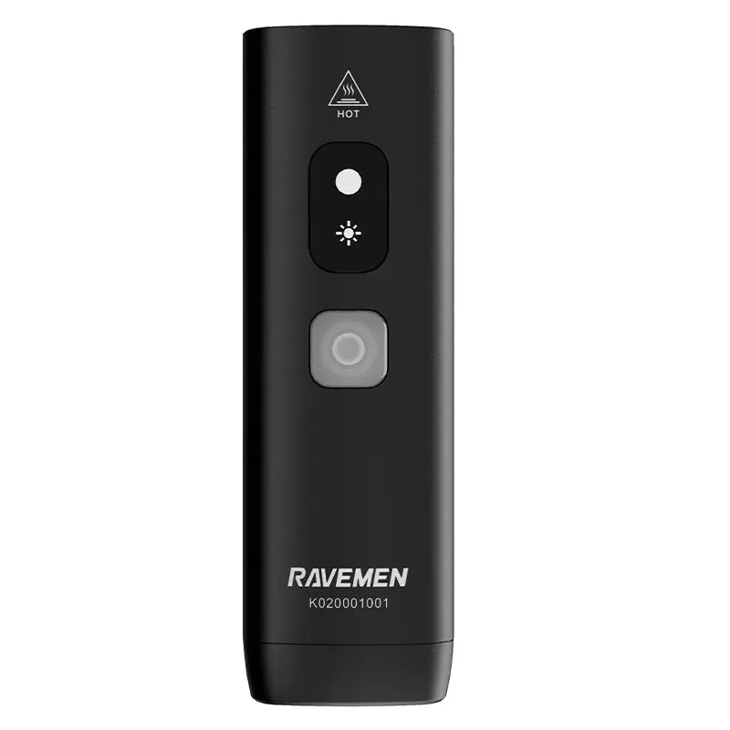 Ravemen K1000 1000-lumen USB Rech. Light w/ Daytime Run Mode in Black-3