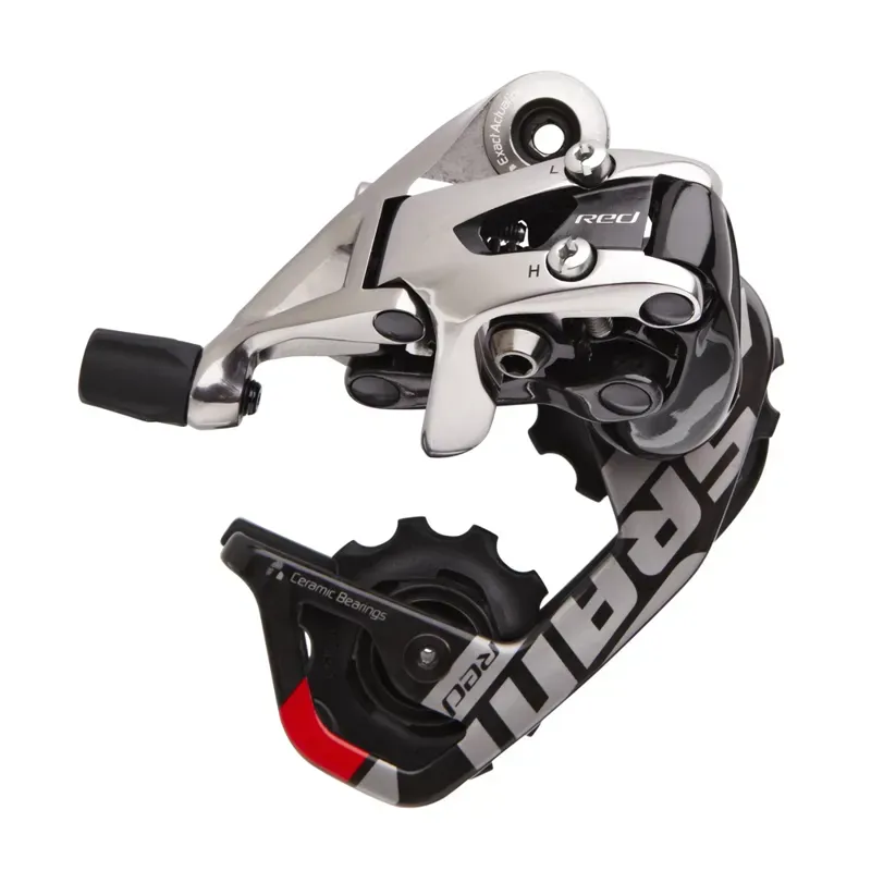 SRAM Red WiFli AeroGlide Medium Cage 10-Speed Rear Derailleur in Silver