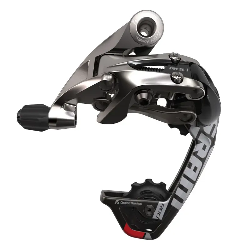 SRAM Red WiFli AeroGlide Medium Cage 10-Speed Rear Derailleur in Silver-1